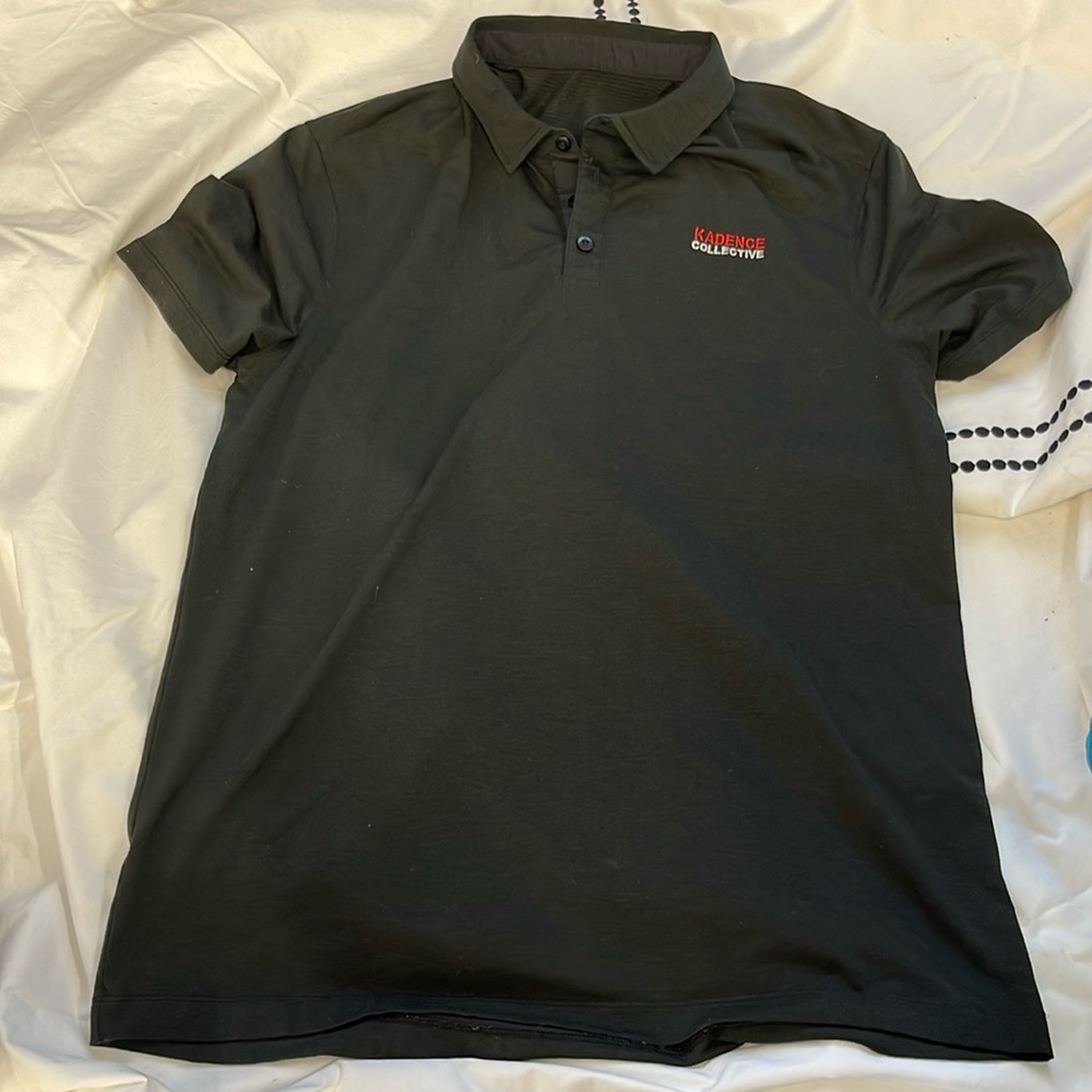 LULULEMON Mens Athletic Polo Shirt logo G3